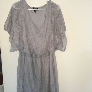 Light Gray Lace Dress